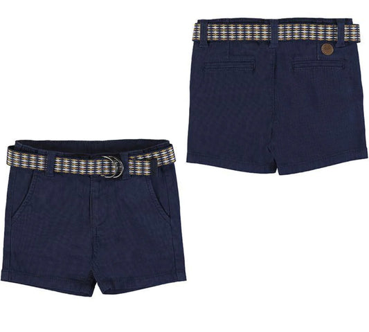 Mayoral Blue Cord Shorts/Belt-SP22