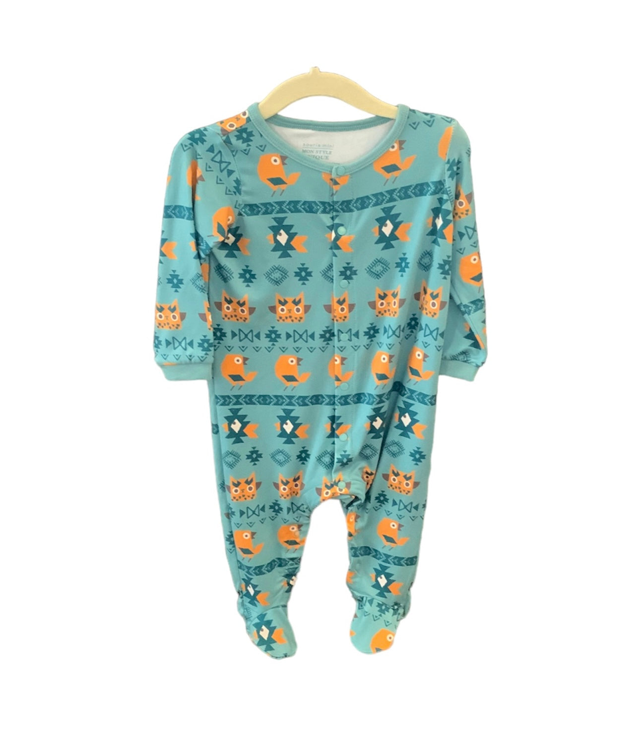 Souris Mini Green Bird Print Pyjamas SP22