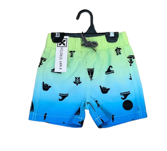 Northcoast Sharp Green Ombre Swim Trunks W23