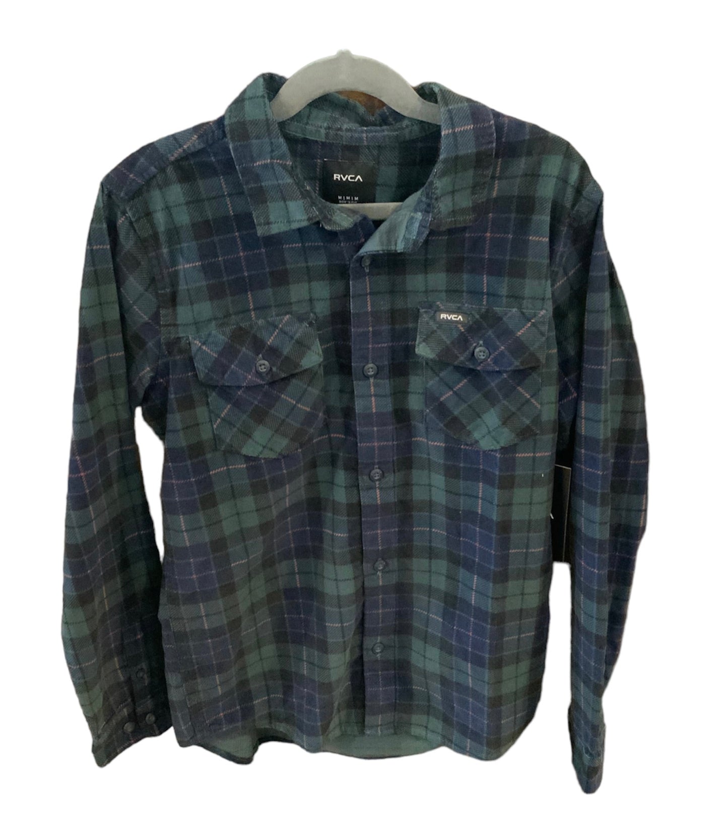 RVCA Blues Walk Plaid Long Sleeve FA22