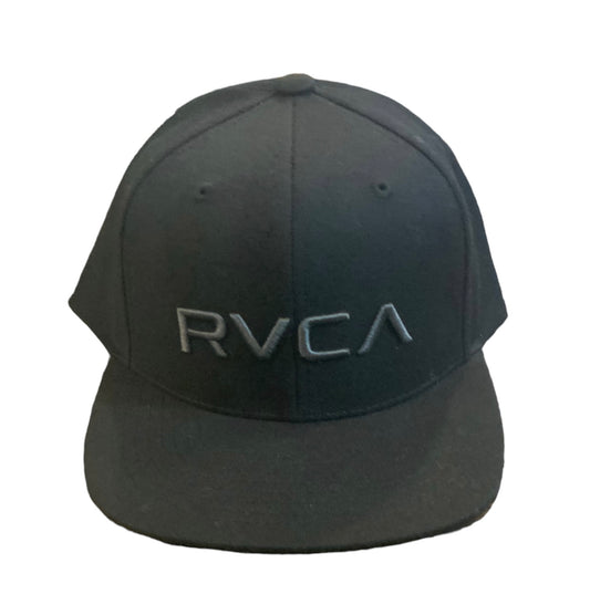 RVCA Black Twill Snapback Hat FA22