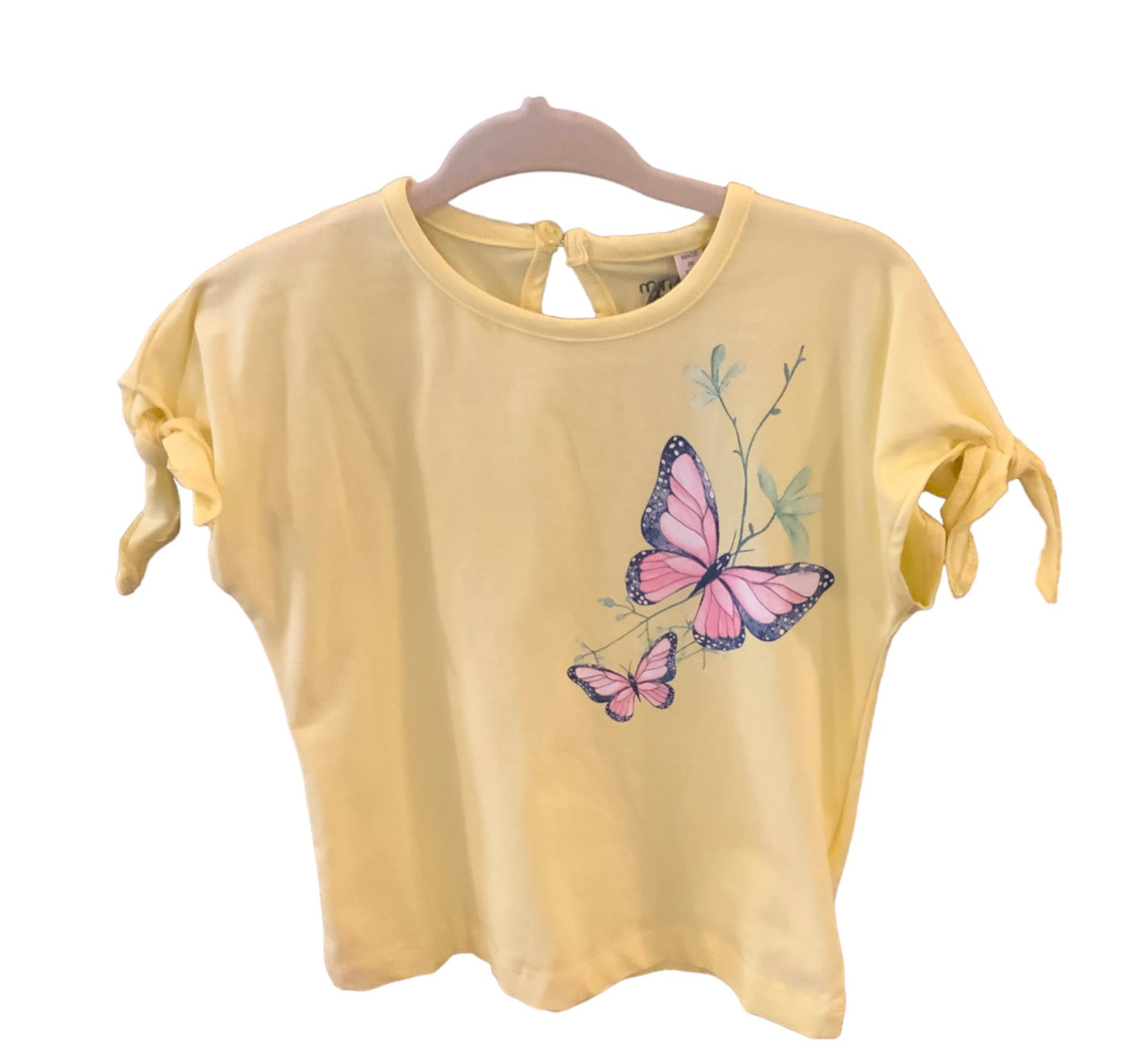 Minymo Yellow Butterfly Tee SU22