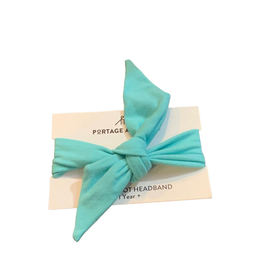 Portage and Main  Knot  Headbands-S21 Turquoise