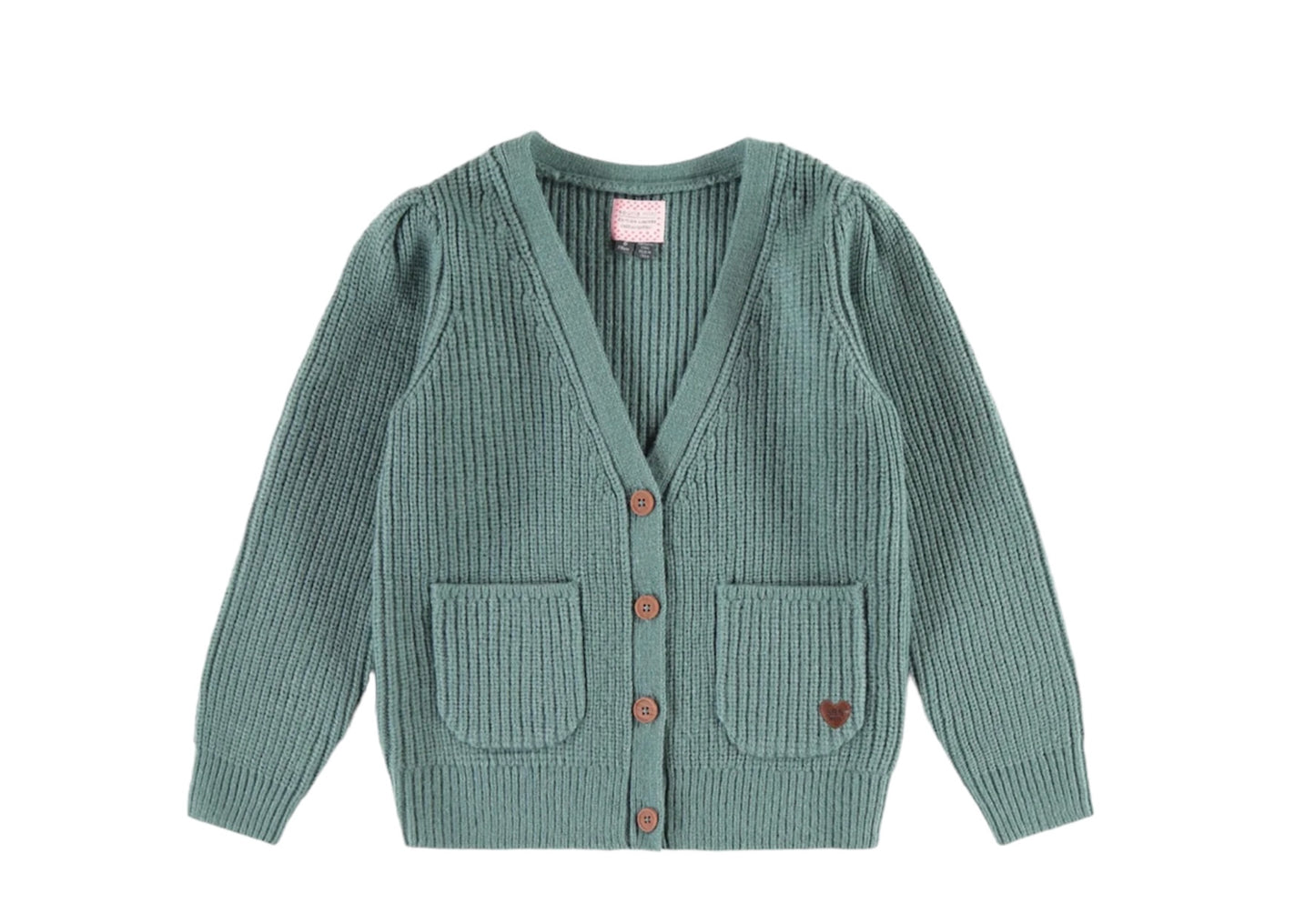 Souris Mini Green Knitted Cardigan FA22