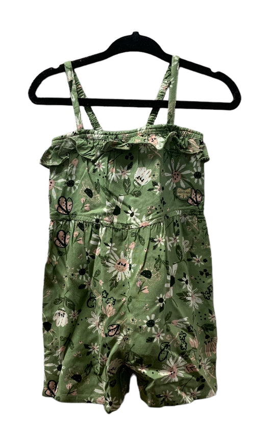 Souris Mini Green Flowered Romper SP22