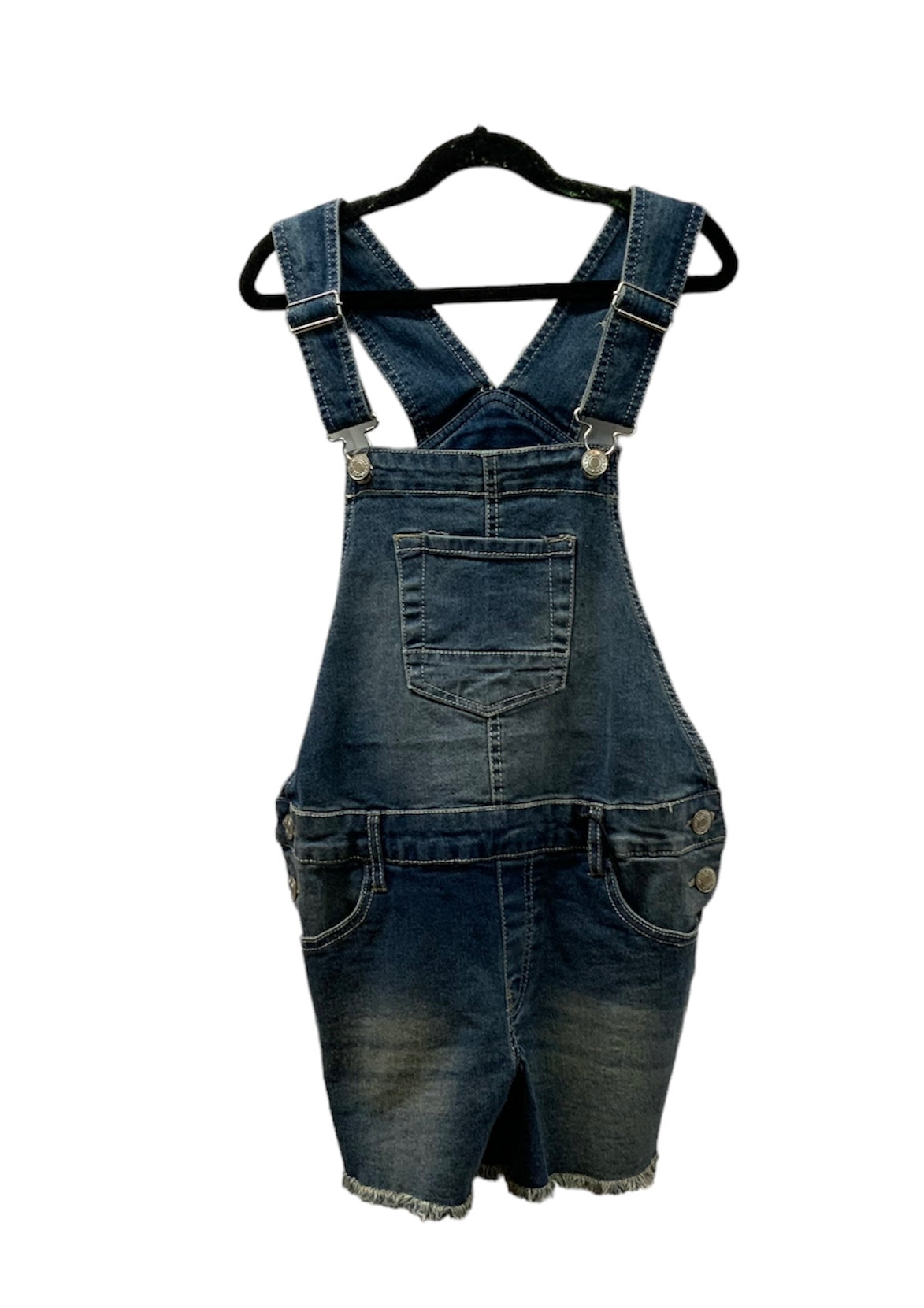 Silver Jeans Co. Medium Wash Short Overalls-SP22