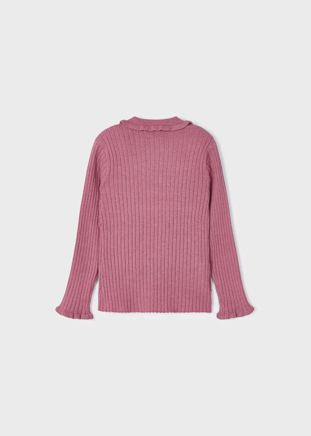 Mayoral Ribbed Pink Long Sleeve - FA23