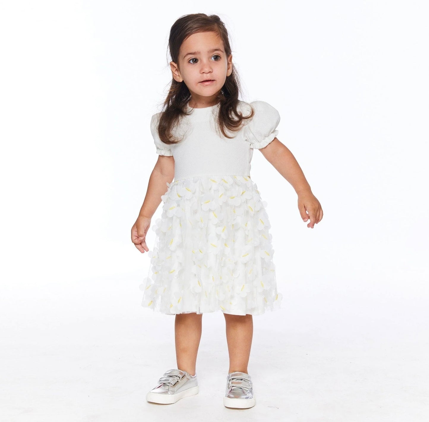 Deux par Deux White Butterfly Dress - FA23