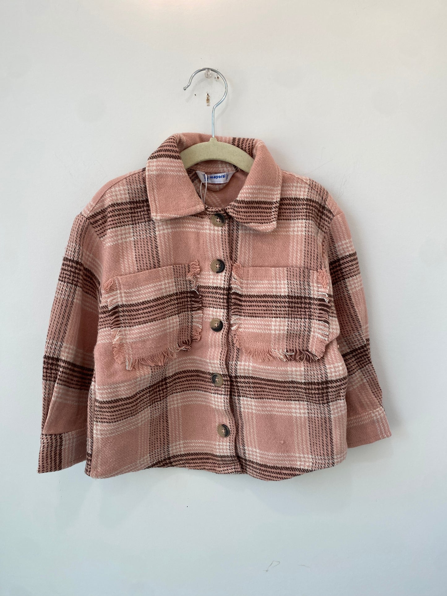 Mayoral Pink Plaid FA23