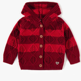 Souris Mini Baby Red Stripe Knit Cardi W22