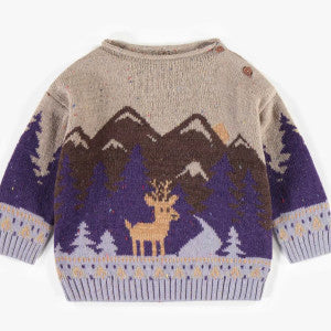 Souris Mini  Knit Mountain Sweater-F22