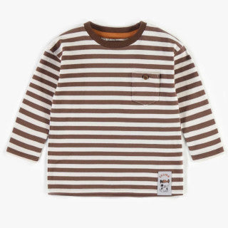 Souris Mini Brown Striped Tee-SP23